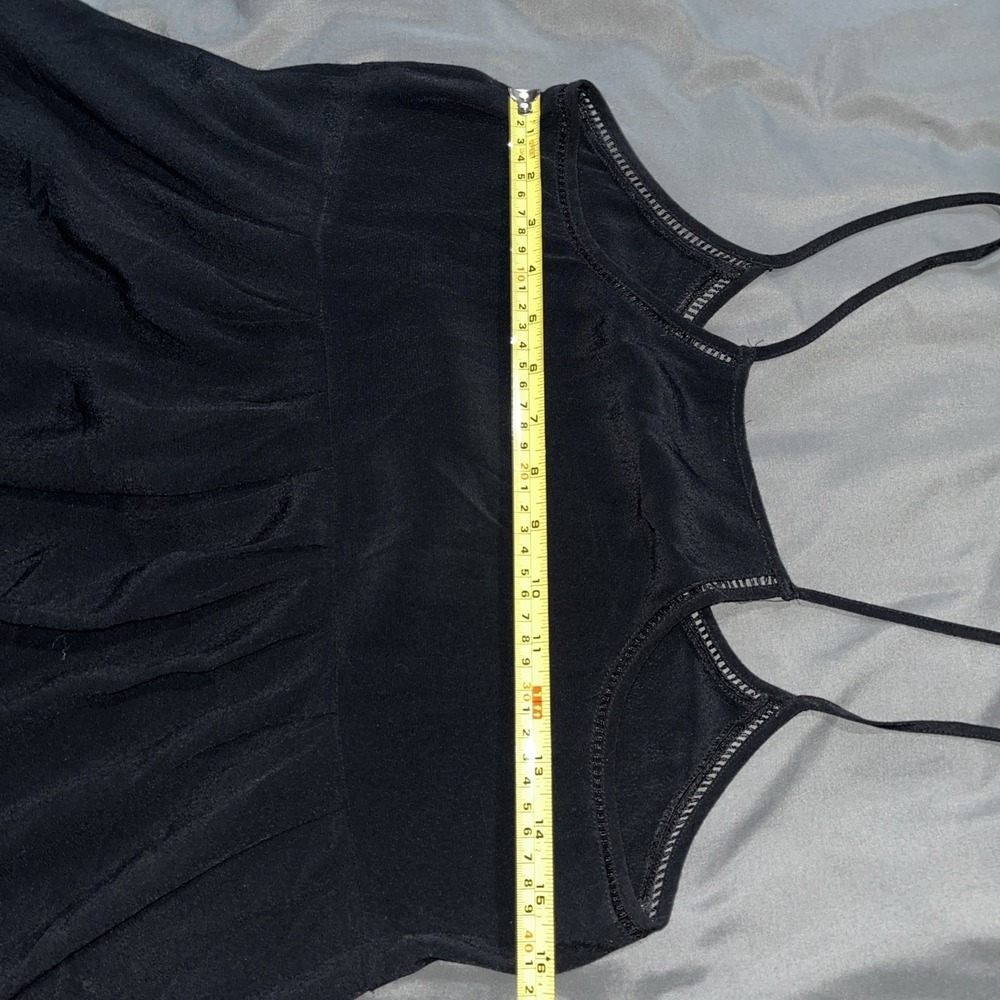 Madewell Women's Size Medium Lightweight Black Racer Back Spaghetti Strap Tank - Picture 12 of 12